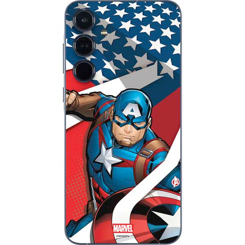 Marvel Captain America Action Pose Galaxy A35 5G Skin